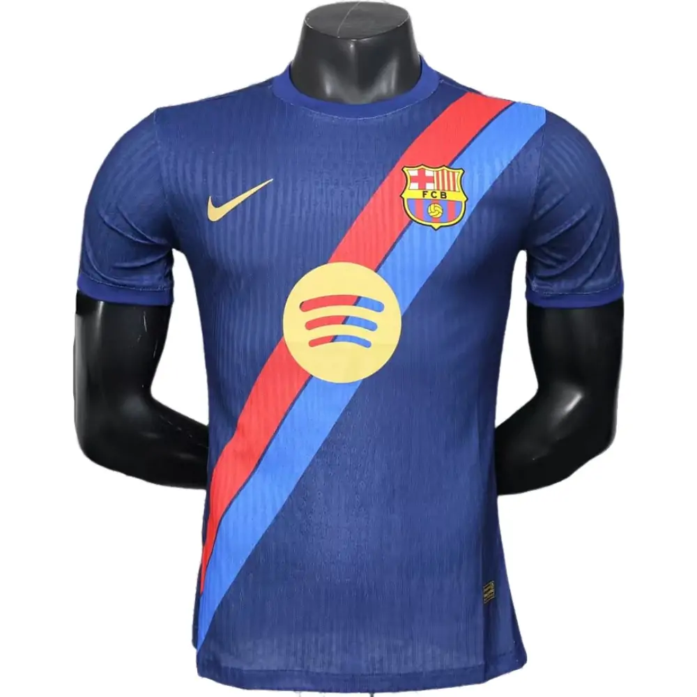 25-26 Barcelona special edition red and blue striped jersey - player version