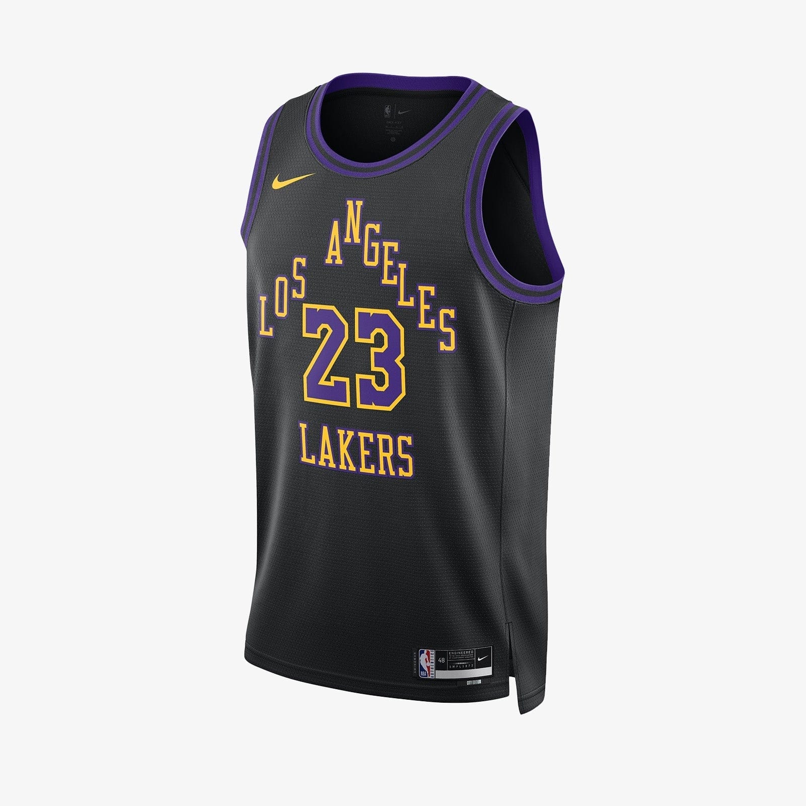 LeBron James Los Angeles Lakers 2024 City Edition Swingman Jersey - Black