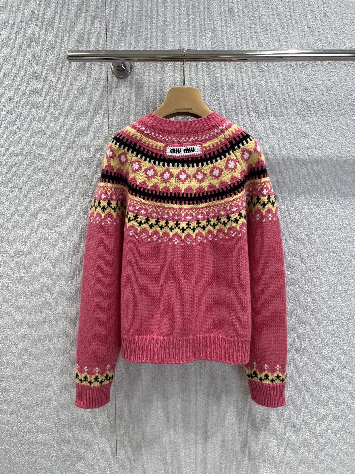 Wool Fair Isle jacquard cardigan