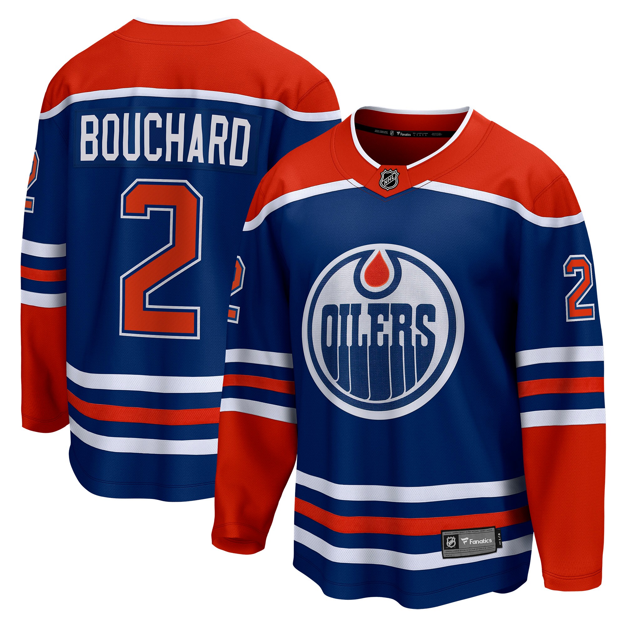 Evan Bouchard Edmonton Oilers Fanatics Home Breakaway   Jersey – Royal