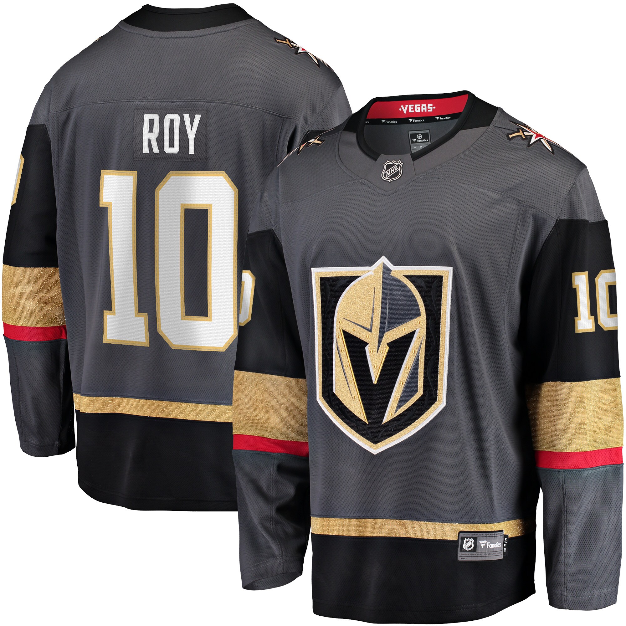 Nicolas Roy Vegas Golden Knights Fanatics Home Breakaway   Jersey – Gray