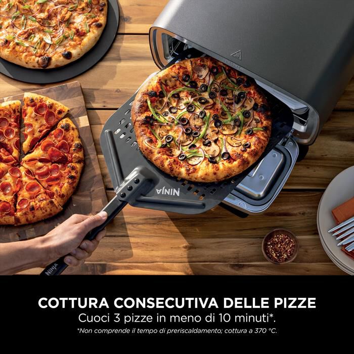 NINJA - FORNO ELETTRICO DA ESTERNO ARTISAN-Mattone / Alluminio