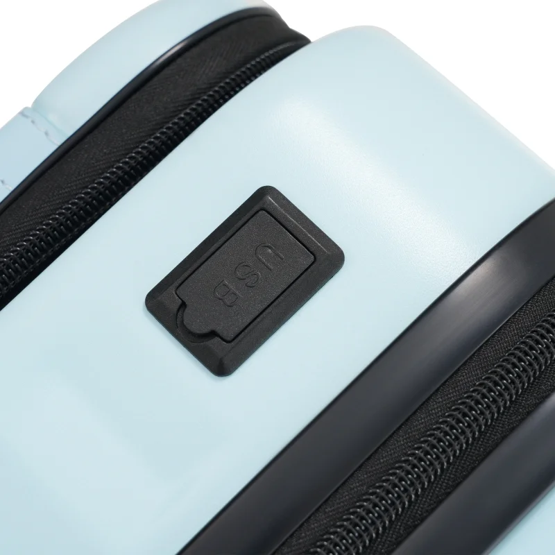 Front Opening Luggage Set 3 Piece, Hardside Carry on Suitcase with USB Port, Expandable Luggage with Handle Bag Spinner Wheels TSA Lock