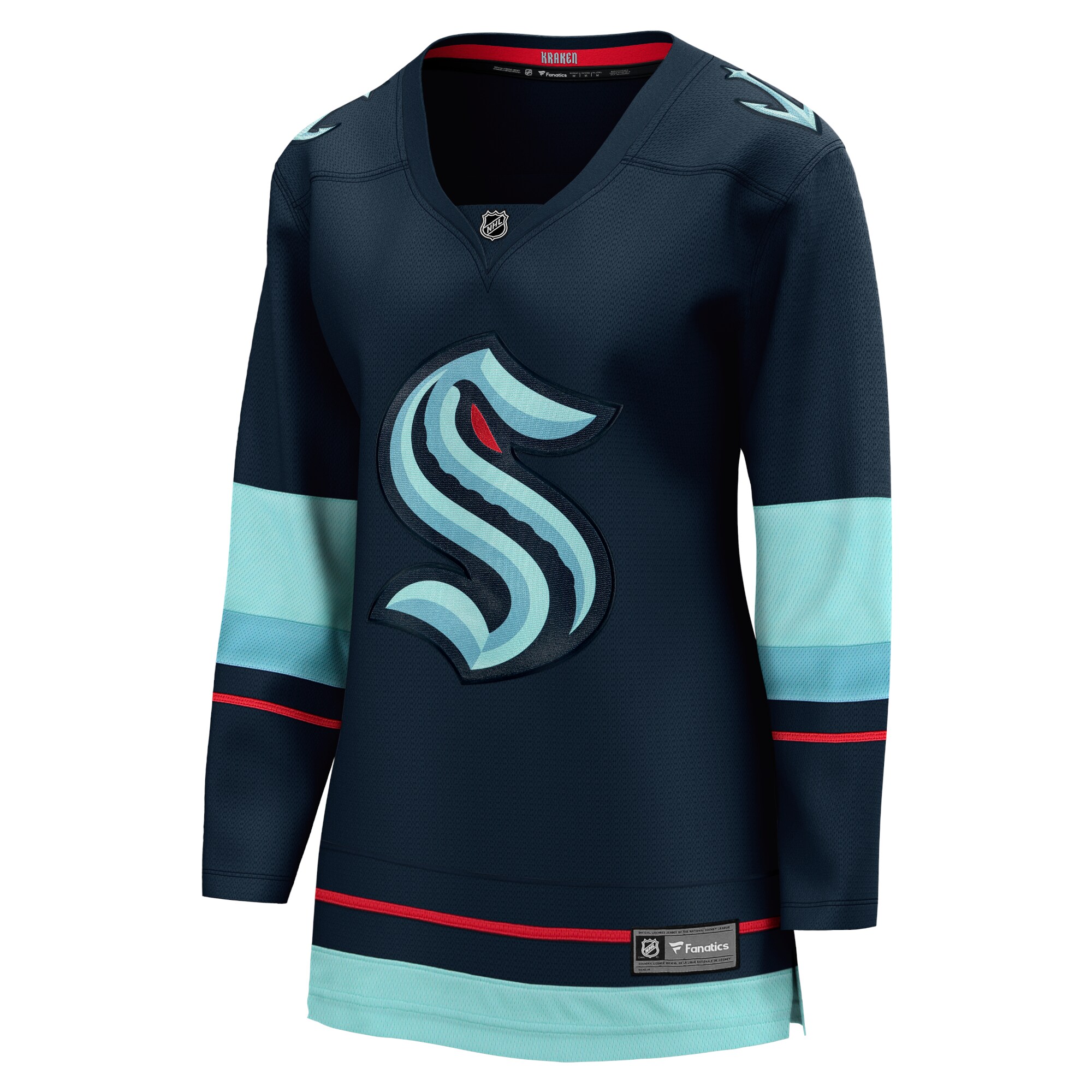 Seattle Kraken Fanatics Women’s Home Breakaway Jersey – Navy