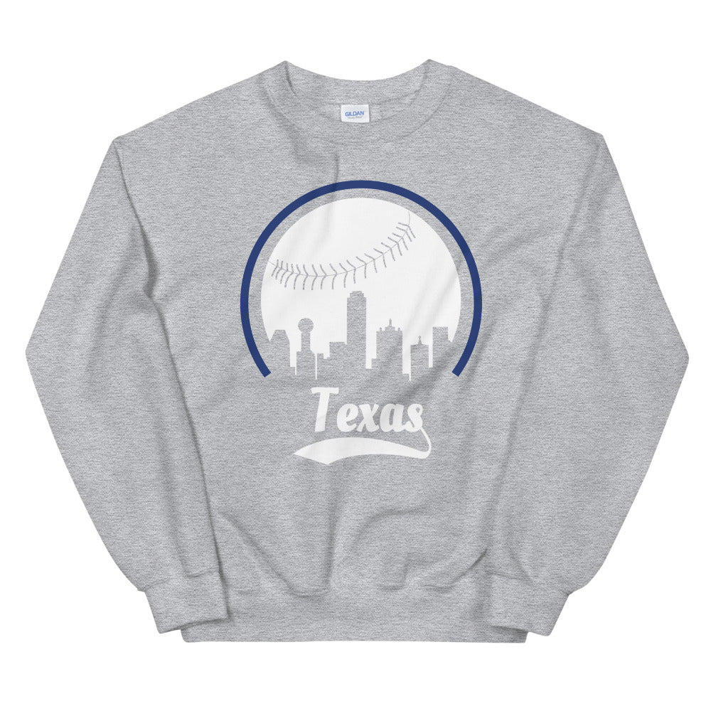 Unisex Texas Rangers Baseball Crewneck Sweatshirt