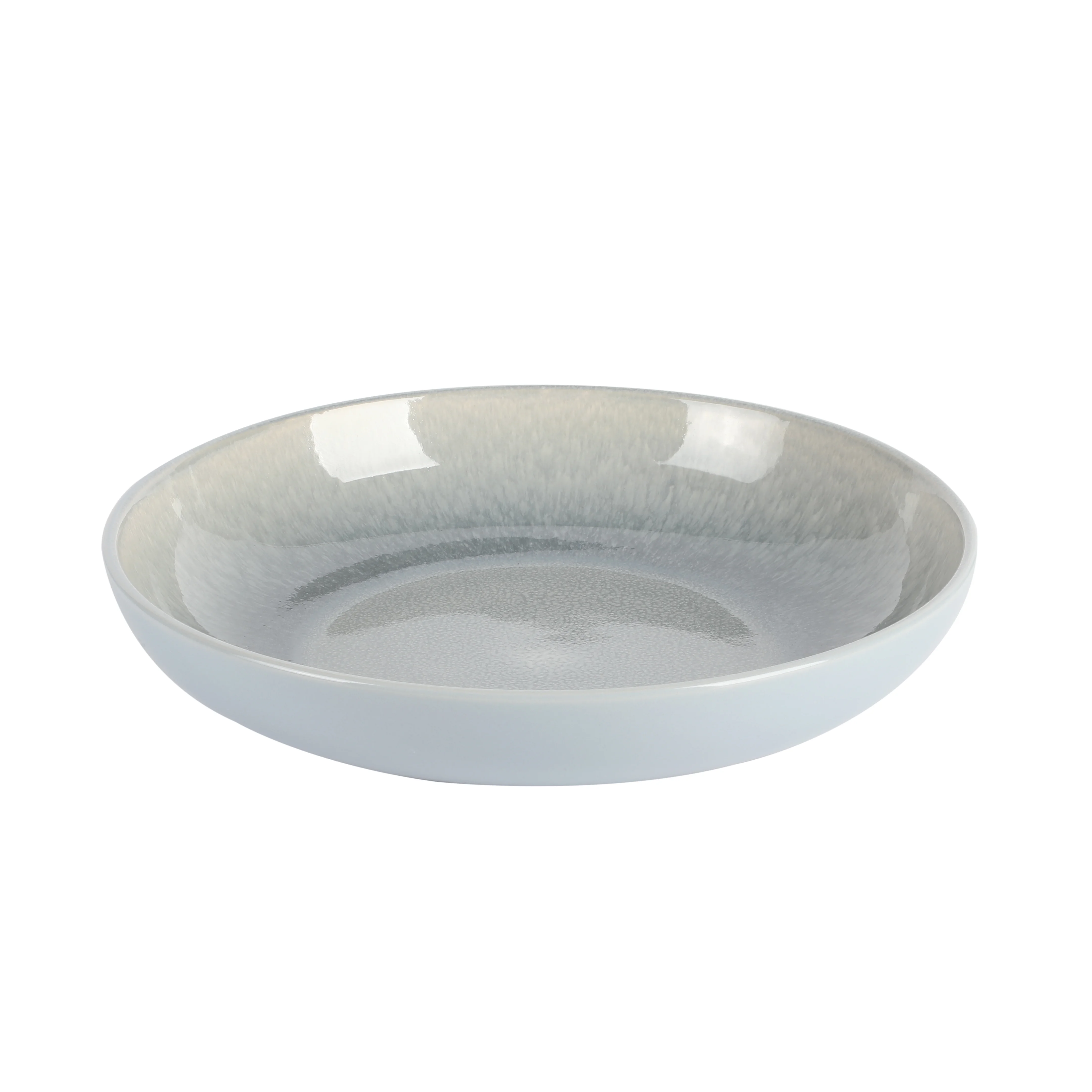 Gibson Elite Juno Moon 16 Piece Double Bowl Reactive Dinnerware Set - Blue