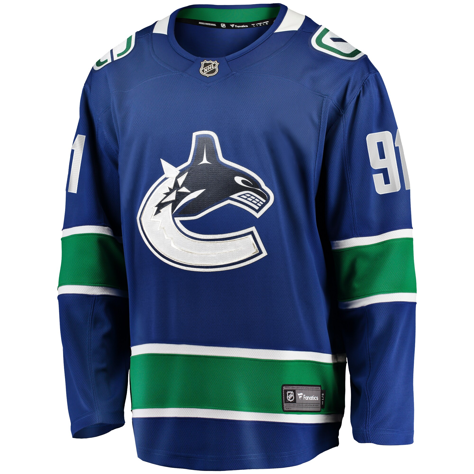 Nikita Zadorov Vancouver Canucks Fanatics Home Premier Breakaway   Jersey – Blue