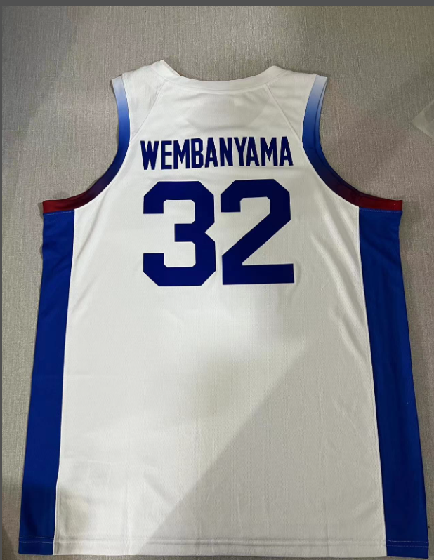 France_Victor_Wembanyama_Basketball_White_Jersey T Shirts