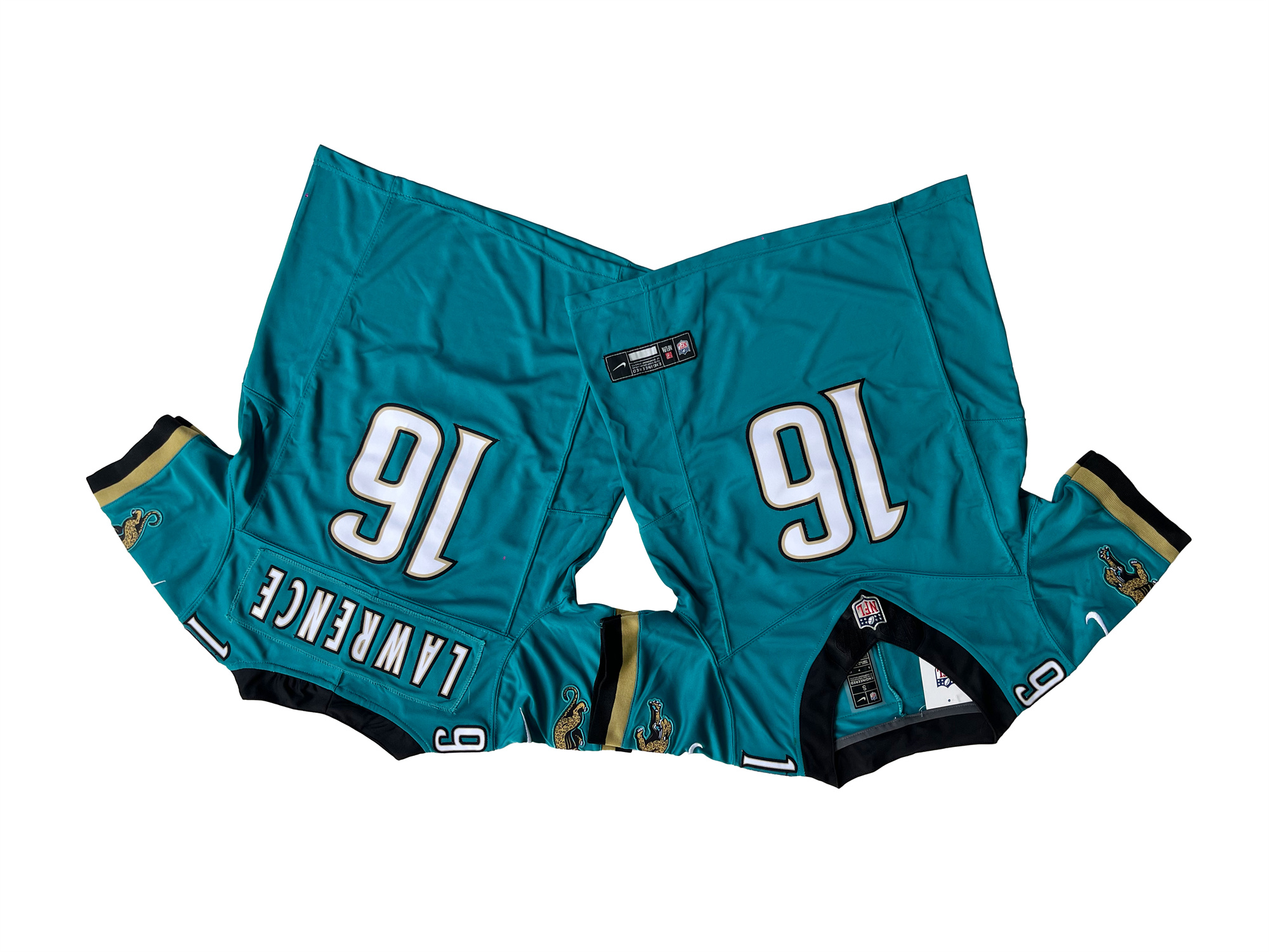 Youth Jacksonville Jaguars Travis Etienne Teal Prowler Throwback Vapor F.U.S.