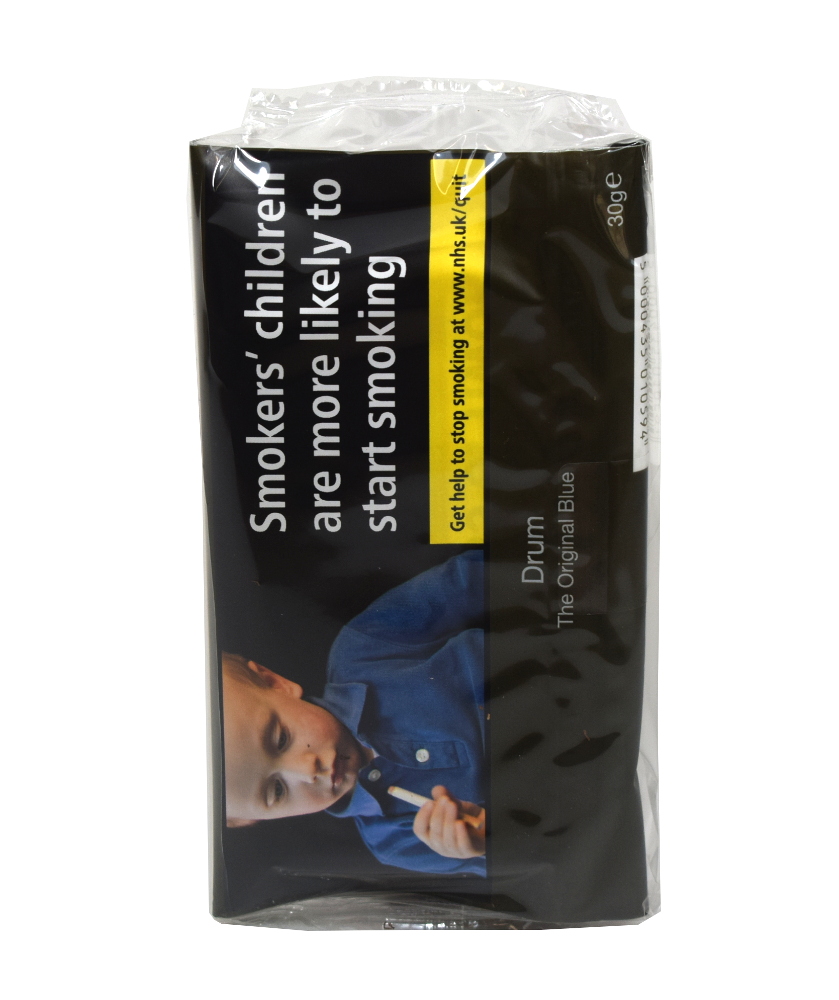 Drum The Original Blue Hand Rolling Tobacco Pouch