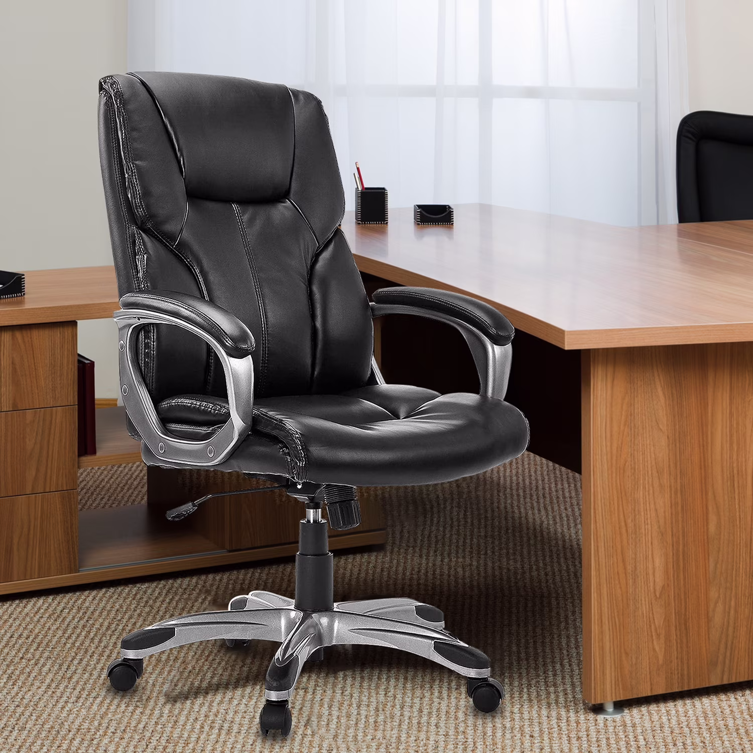 ExOffice Executive Office Chair Desk Chair Comfy Computer Chair Home Office Desk Chair,Brown