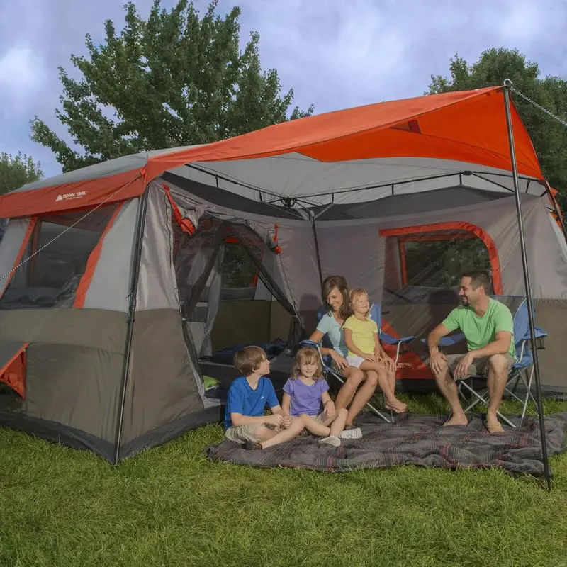 Instant Cabin Tent – 12-Person Capacity. Quick-Pitch Design