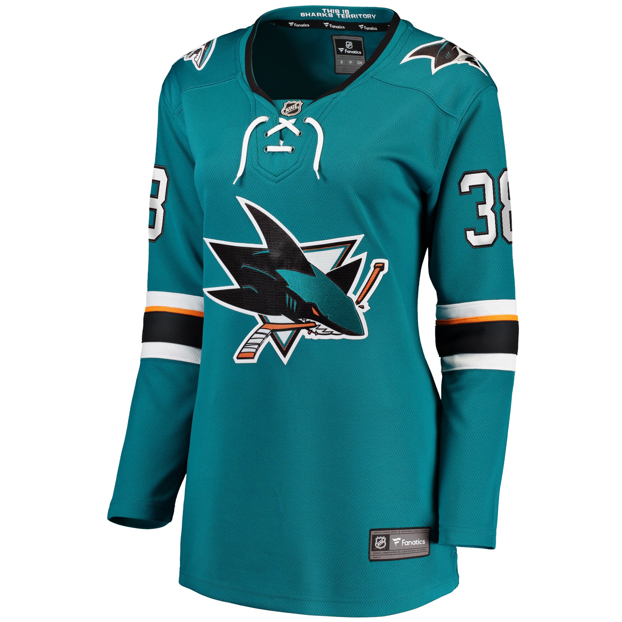 Mario Ferraro San Jose Sharks Fanatics Women’s Home Breakaway   Jersey – Teal