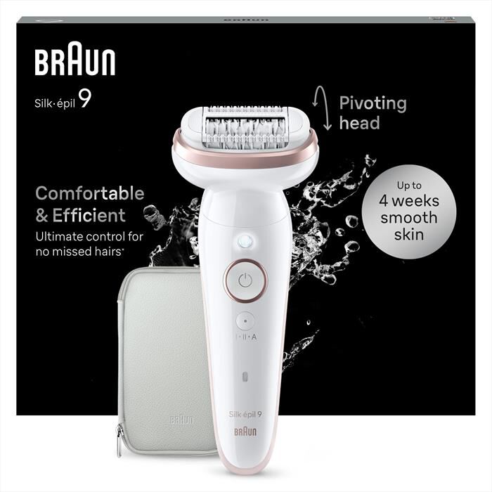 BRAUN - Epilatore SILK-ÉPIL 9 9-000-BIANCO/ROSA