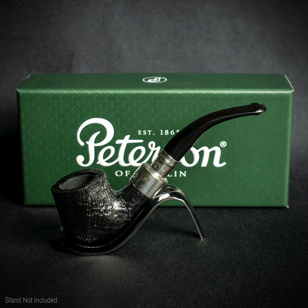 Peterson of Dublin System Spigot Sandblasted Briar Pipe - Shape 301