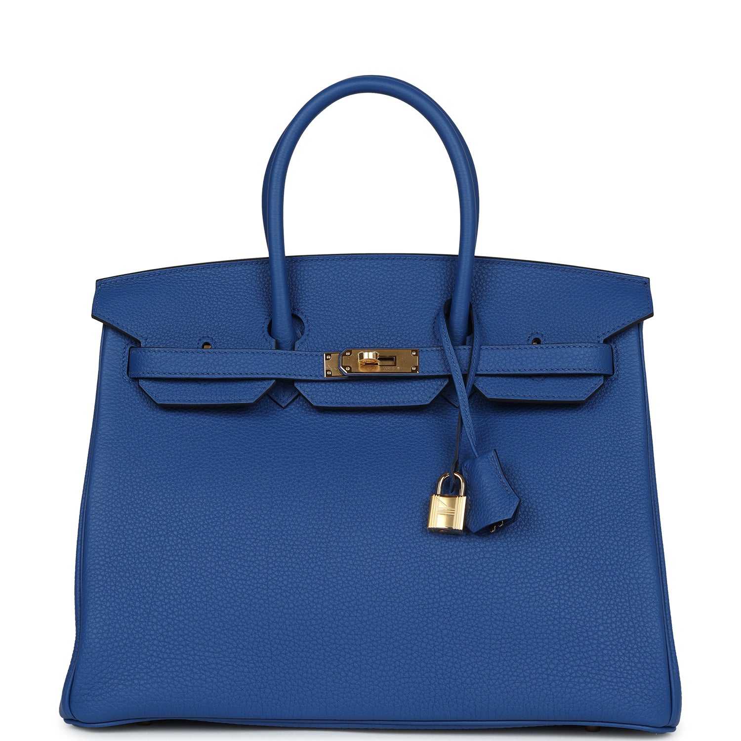 Birkin 35 Bleu France Togo Gold Hardware