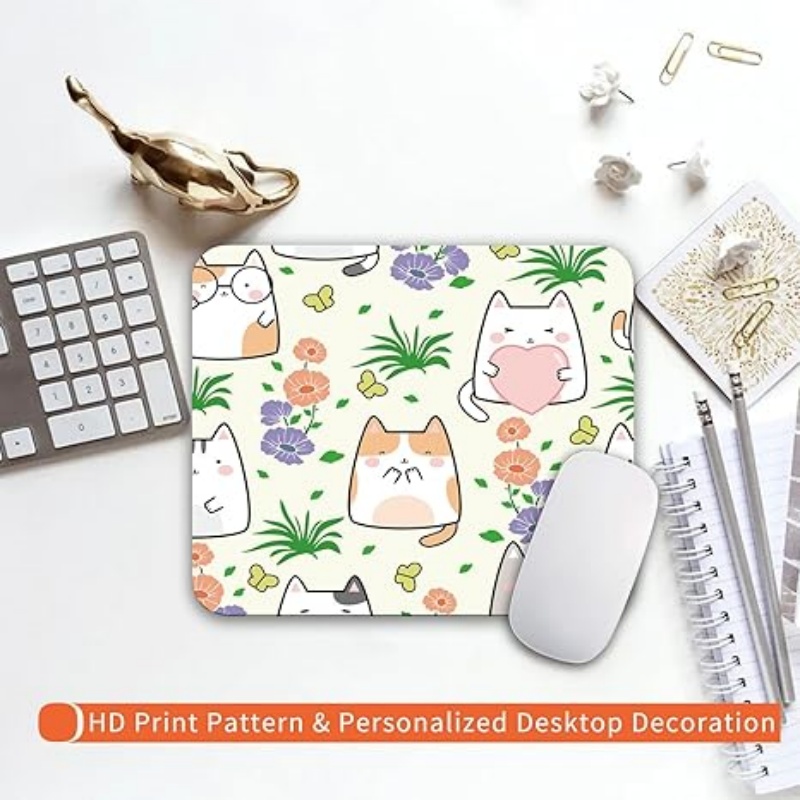 PADARTISAN Square Mouse Pad, Personalized Premium-Textured Custom Mouse Mat Design