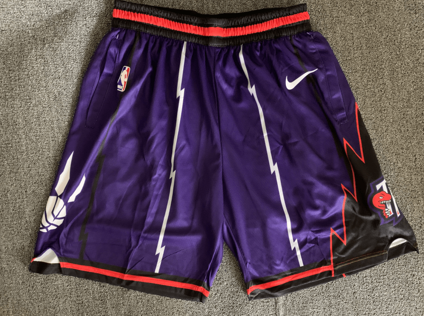 Toronto Raptors Throwback Shorts