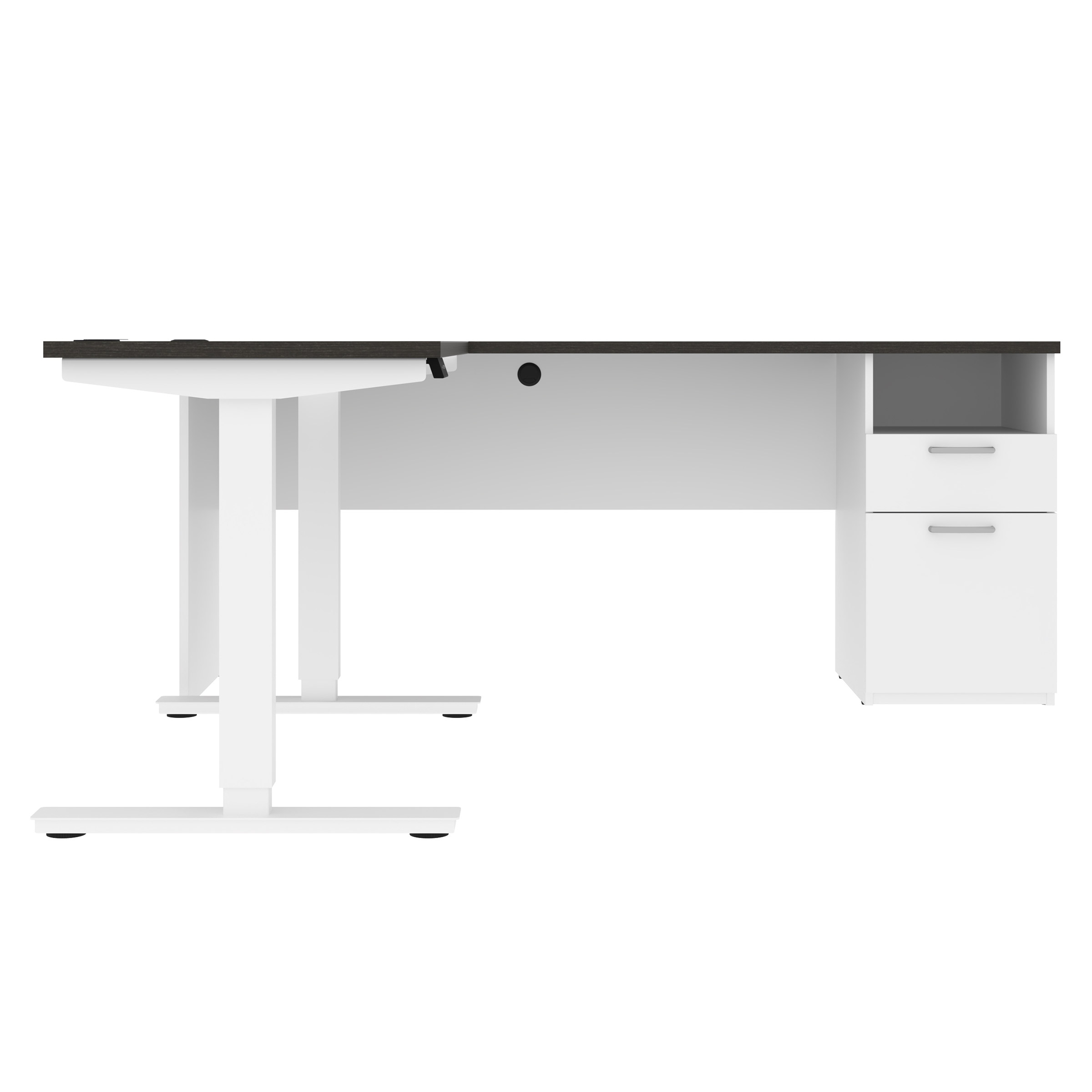 Bestar Upstand L-Shaped Adjustable Height Desk