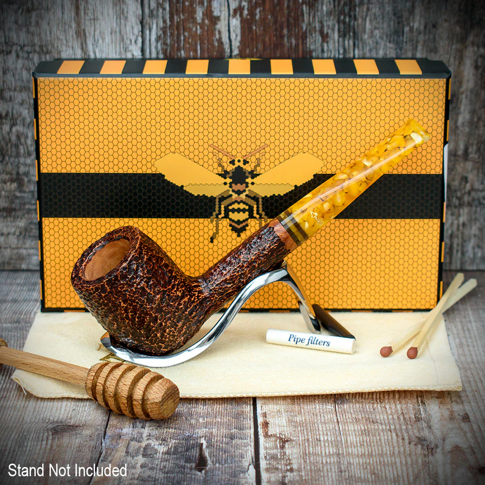 Savinelli Miele Rusticata Brownblast 111 - 6mm Briar Pipe