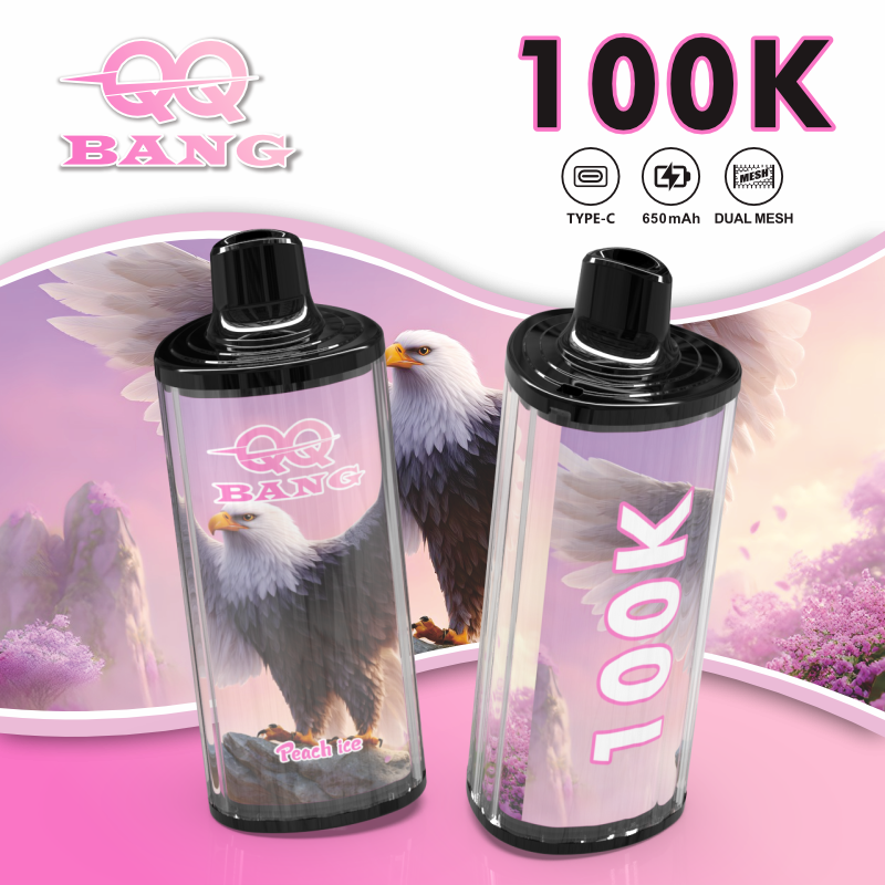 QQ BANG 100 000 potahů | Dobíjecí e-cigareta (Shisha styl) s RGB a Dual Mesh