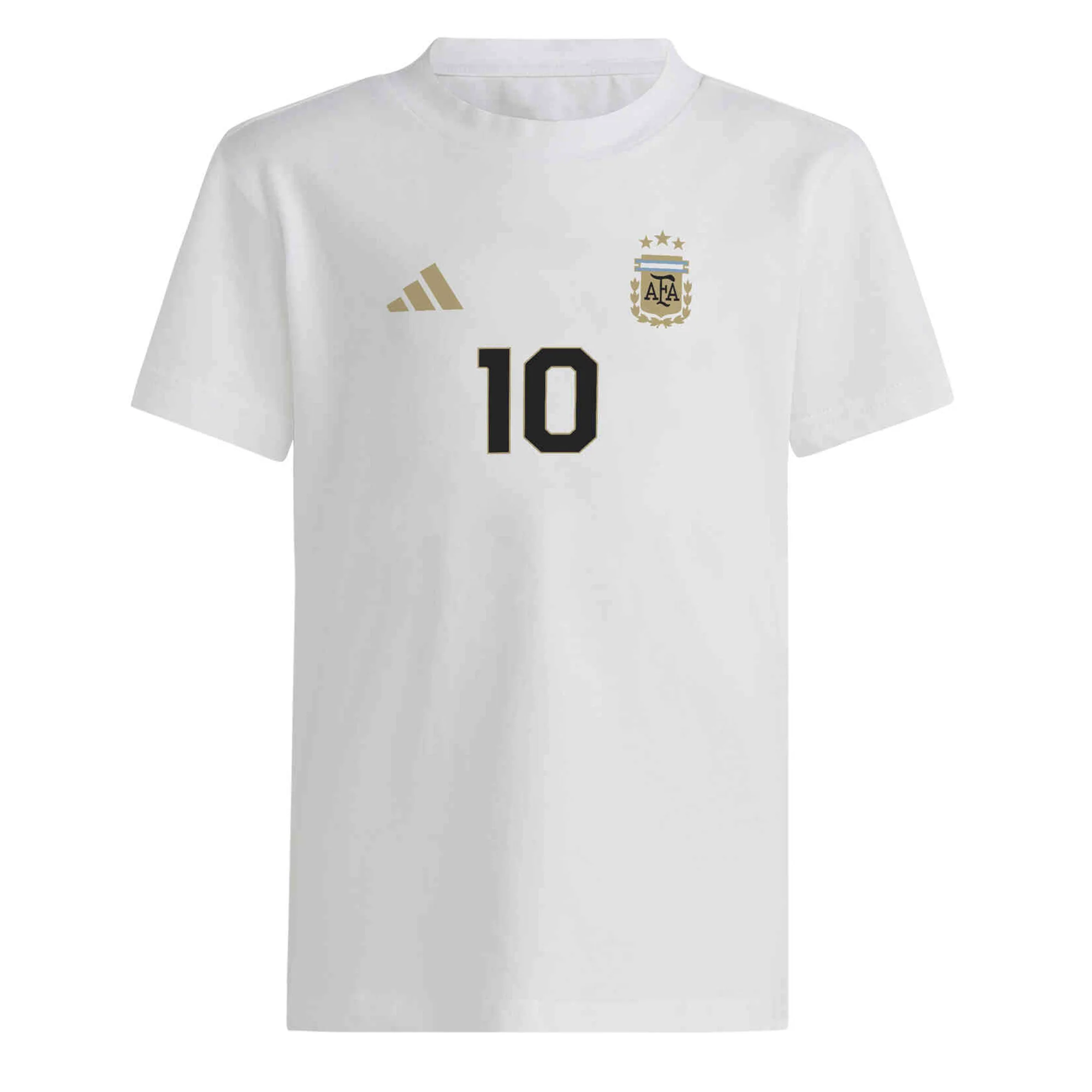 adidas Youth Argentina Lionel Messi T-Shirt 24/25 (White)