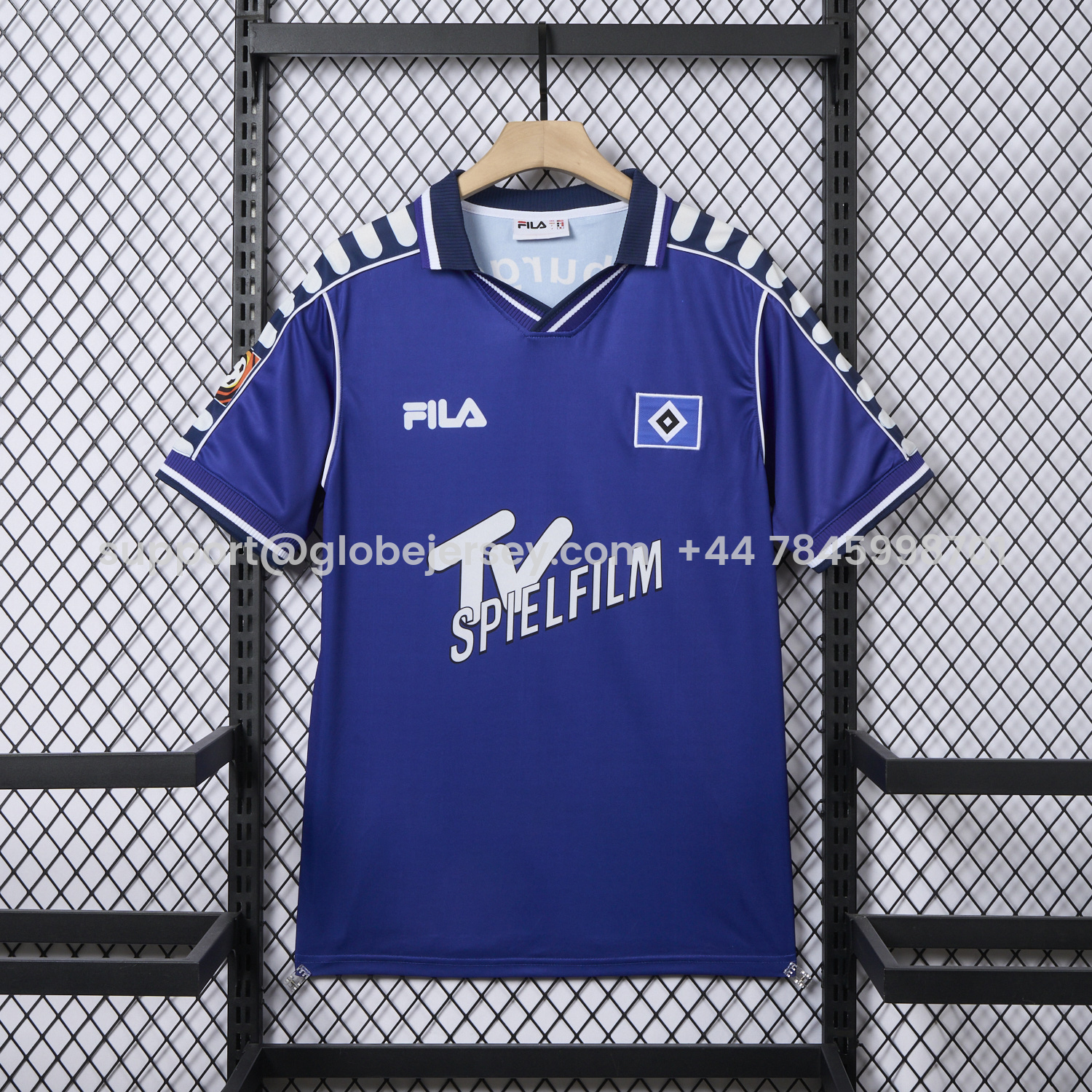 Retro Hamburger SV 2000-01 Away Blue Jersey
