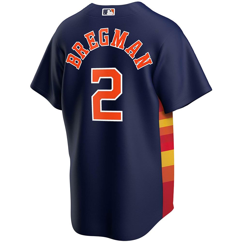 Mens Houston Astros Alex Bregman Cool Base Replica Jersey Navy