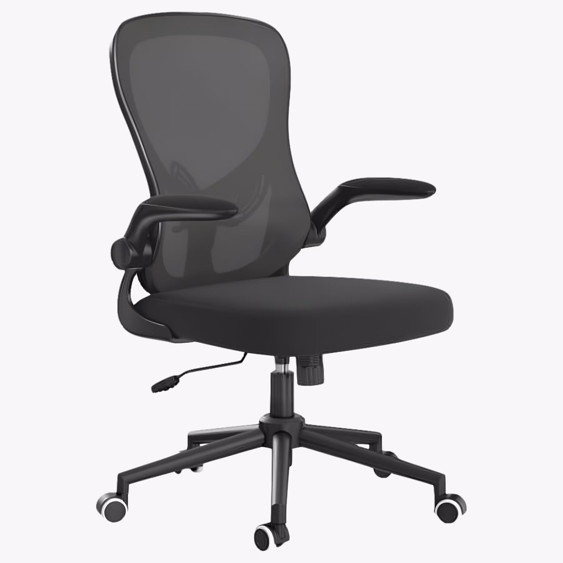 Hbada Office Chair, Ergonomic Desk Chair, Computer Mesh Chair with Lumbar Support and Flip-up Arms, Gray