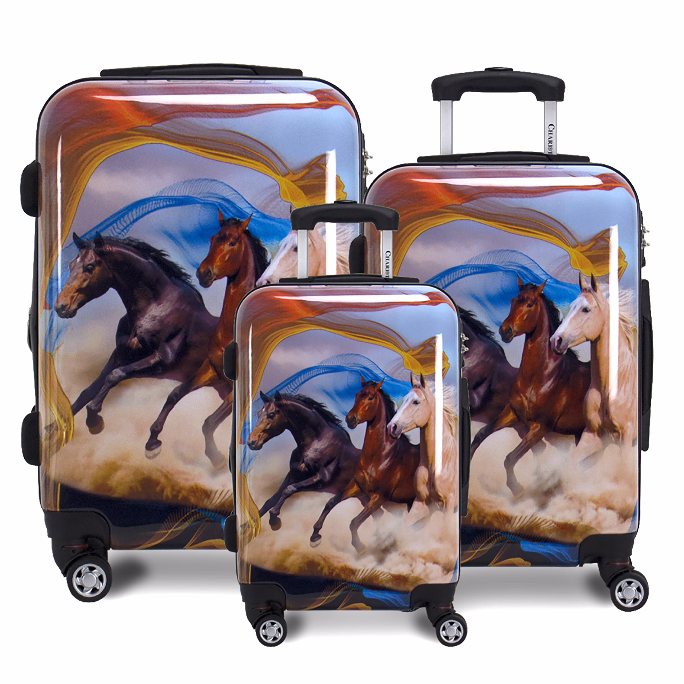 Chariot Stallion 3-Piece Hardside Expandable Spinner Luggage Set