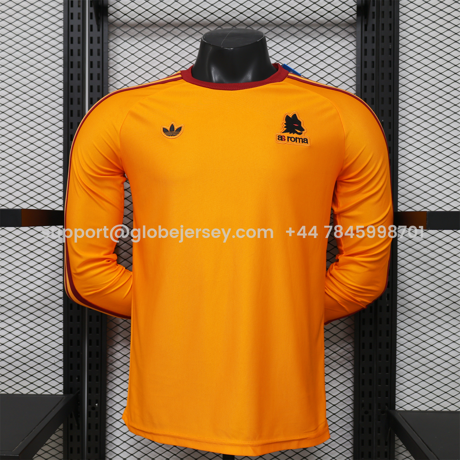 AS Roma 25-26 Retro Casual Style Orange Special Long Sleeves Jersey - Player Version