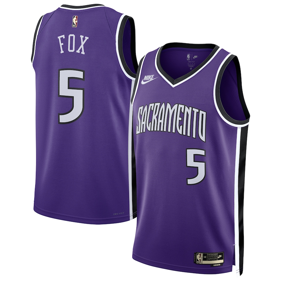 Unisex Sacramento Kings De'Aaron Fox Purple 2024/25 Swingman Jersey - Classic Edition