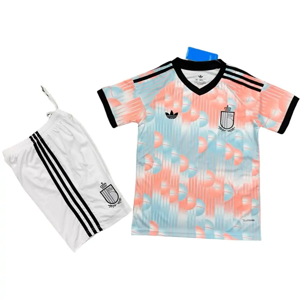 2026 World Cup Belgium Away Jersey Children's suit - Fans Edition