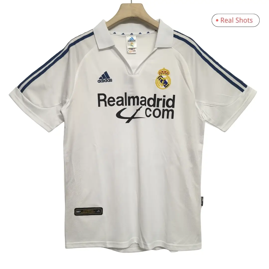 Real Madrid 2001/02 Home Retro Football Jersey