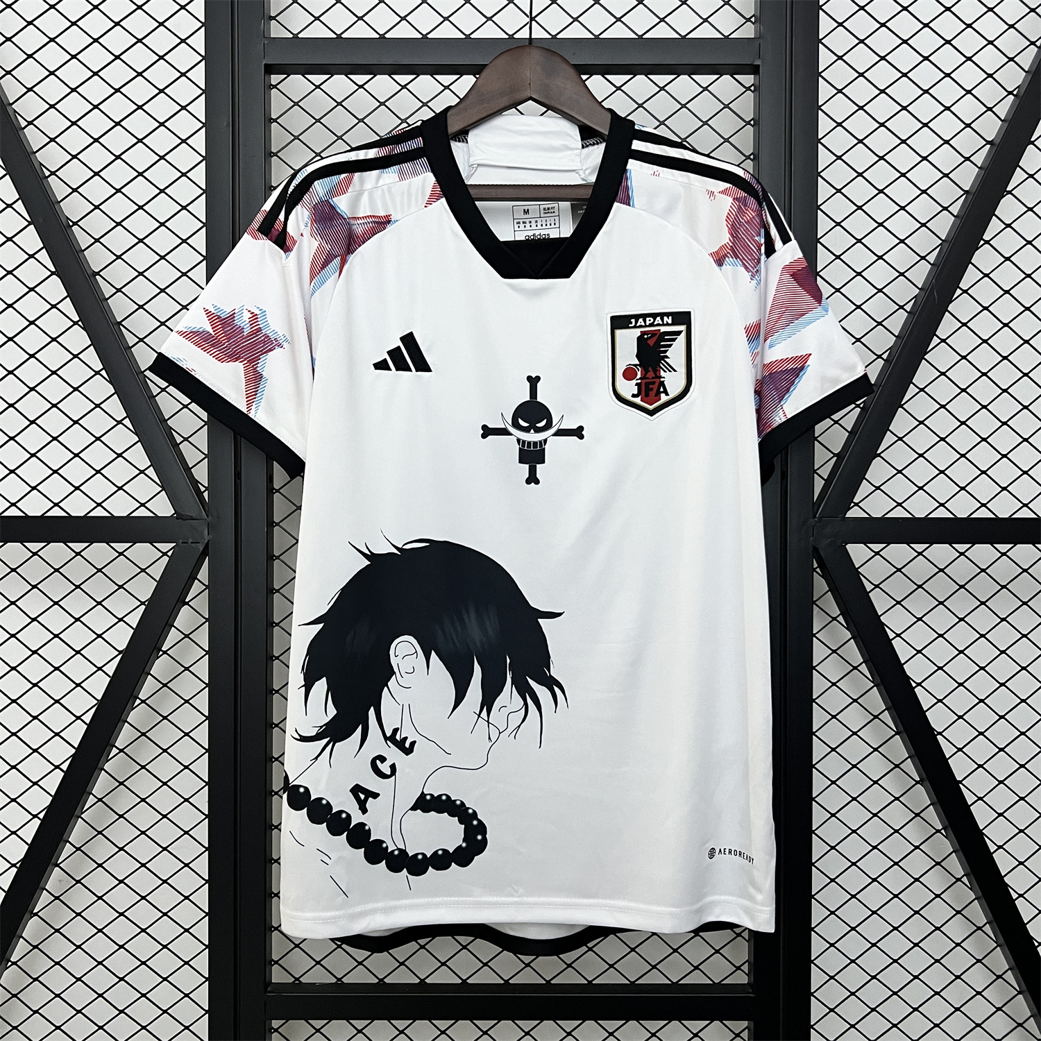 Japan 2024 Portgas·D· Ace White Jersey - Fans Version