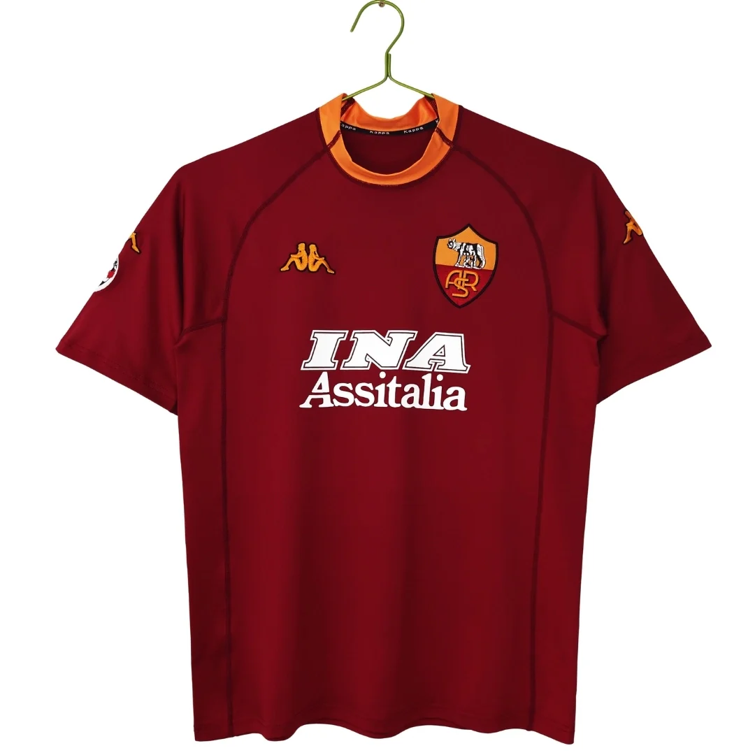 Retro Roma Home Soccer Jersey 2000/01