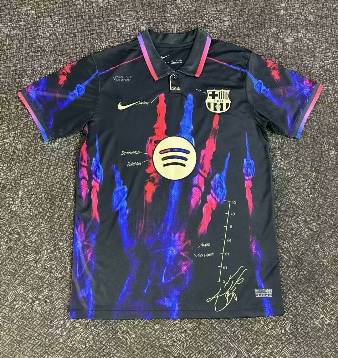 2025/2026 Barcelona Special Edition POS Black Football Shirt 1:1 Thai Quality