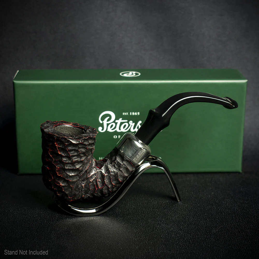 Peterson of Dublin System Rustic Briar Smoking Pipe - Shape No.XL315