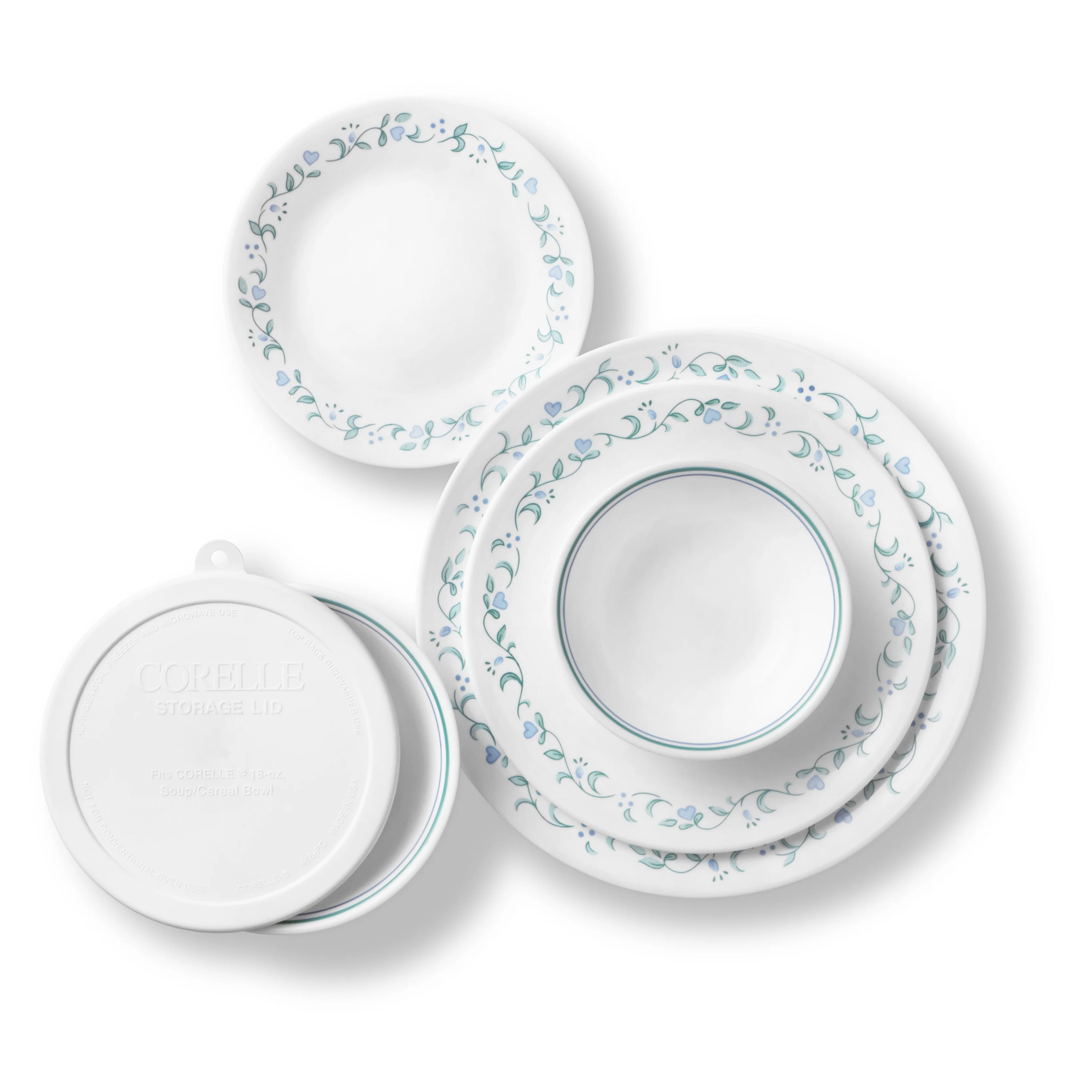 Corelle Country Cottage 66-Piece Glass Dinnerware Set (Service for 12)