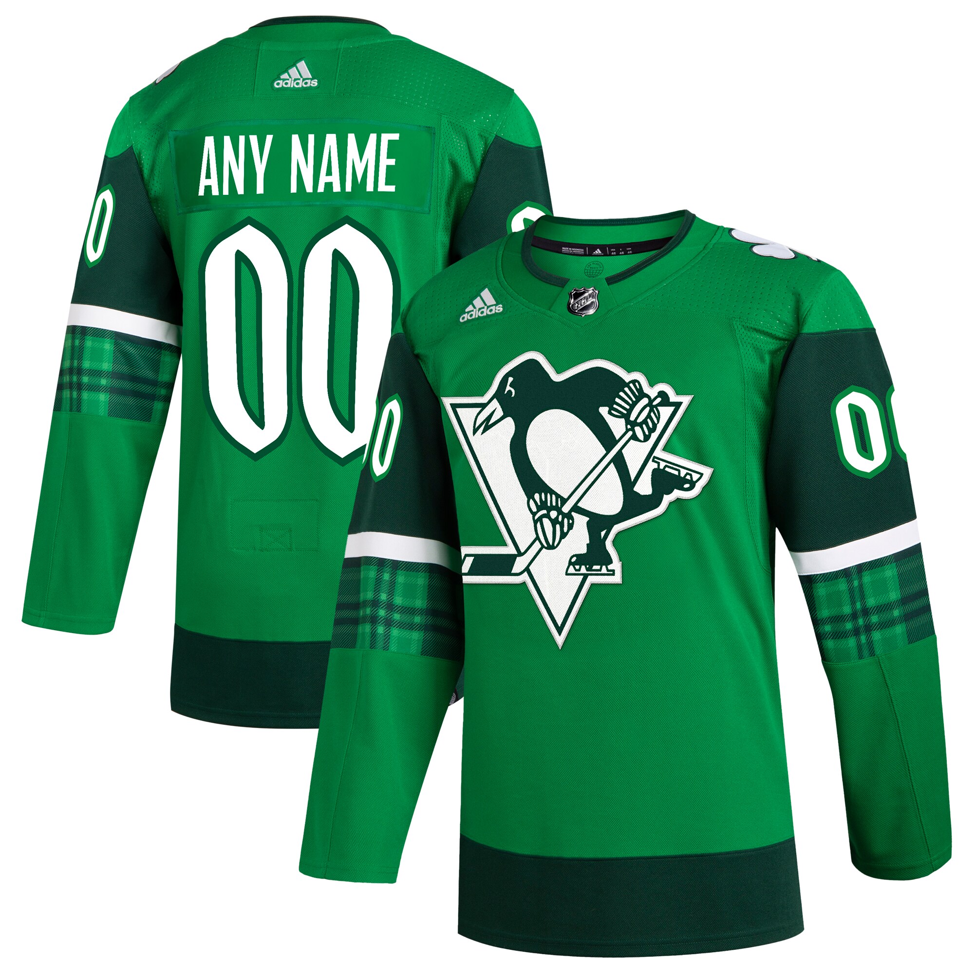 Pittsburgh Penguins  St. Patrick’s Day  Custom Jersey – Kelly Green