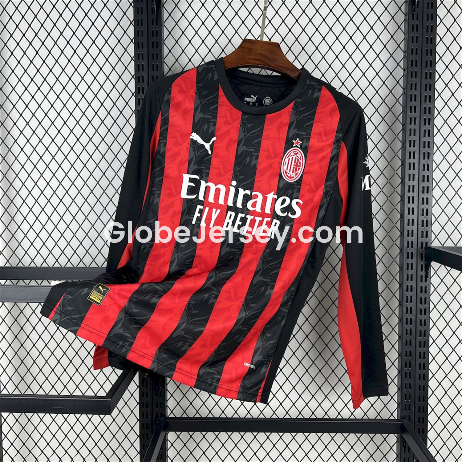 AC Milan 25-26 Home Long Sleeves Jersey - Fans Version