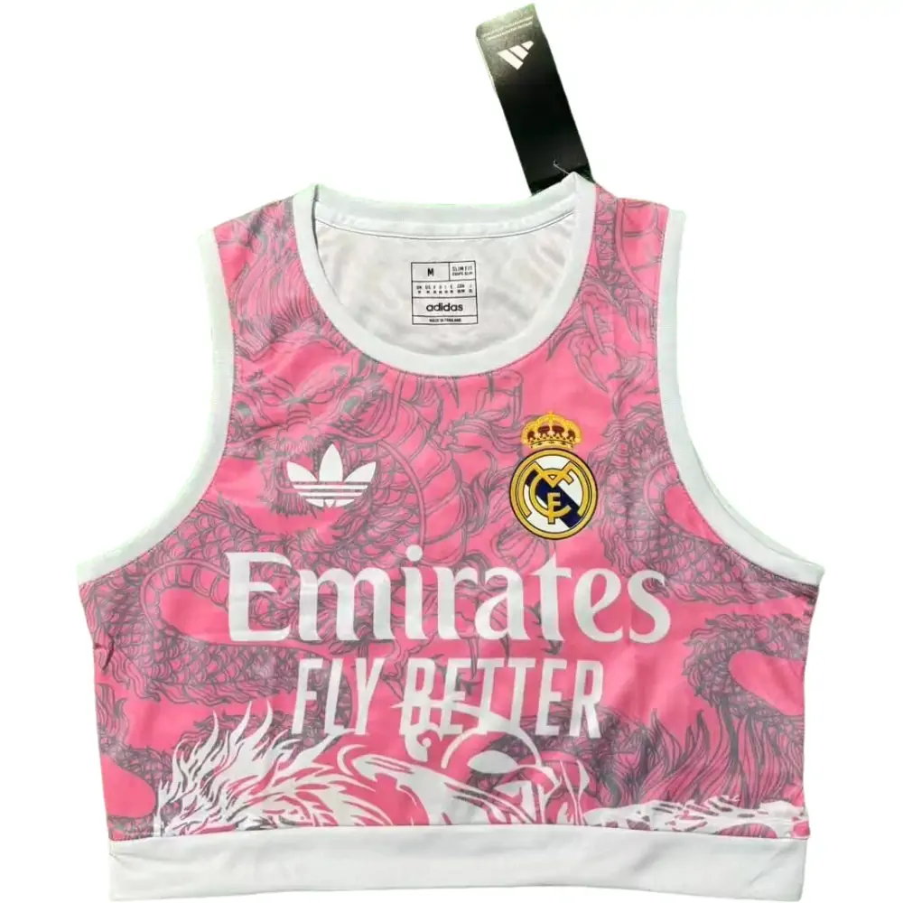 2025-26 Real Madrid Women's Pink Vest Jersey