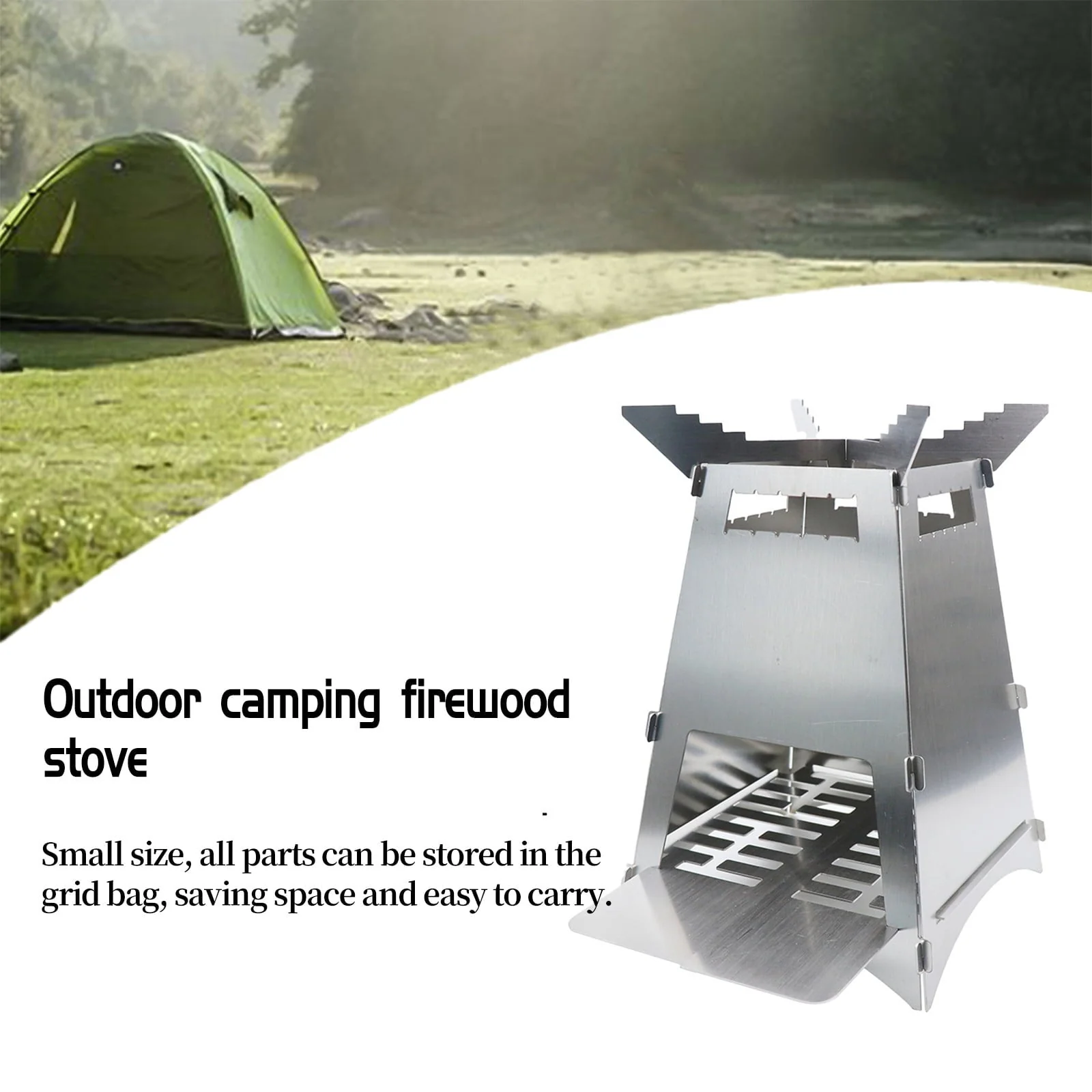 Folding Portable Barbecue Charcoal Grill, Barbecue Desk Tabletop Outdoor Stainless Steel Smoker BBQ For Outdoor Cooking Camping Picnics Beach