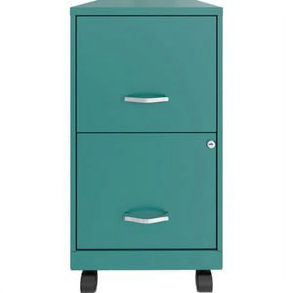 Lorell SOHO F/F Locking Drawers Mobile File Cabinet Letter