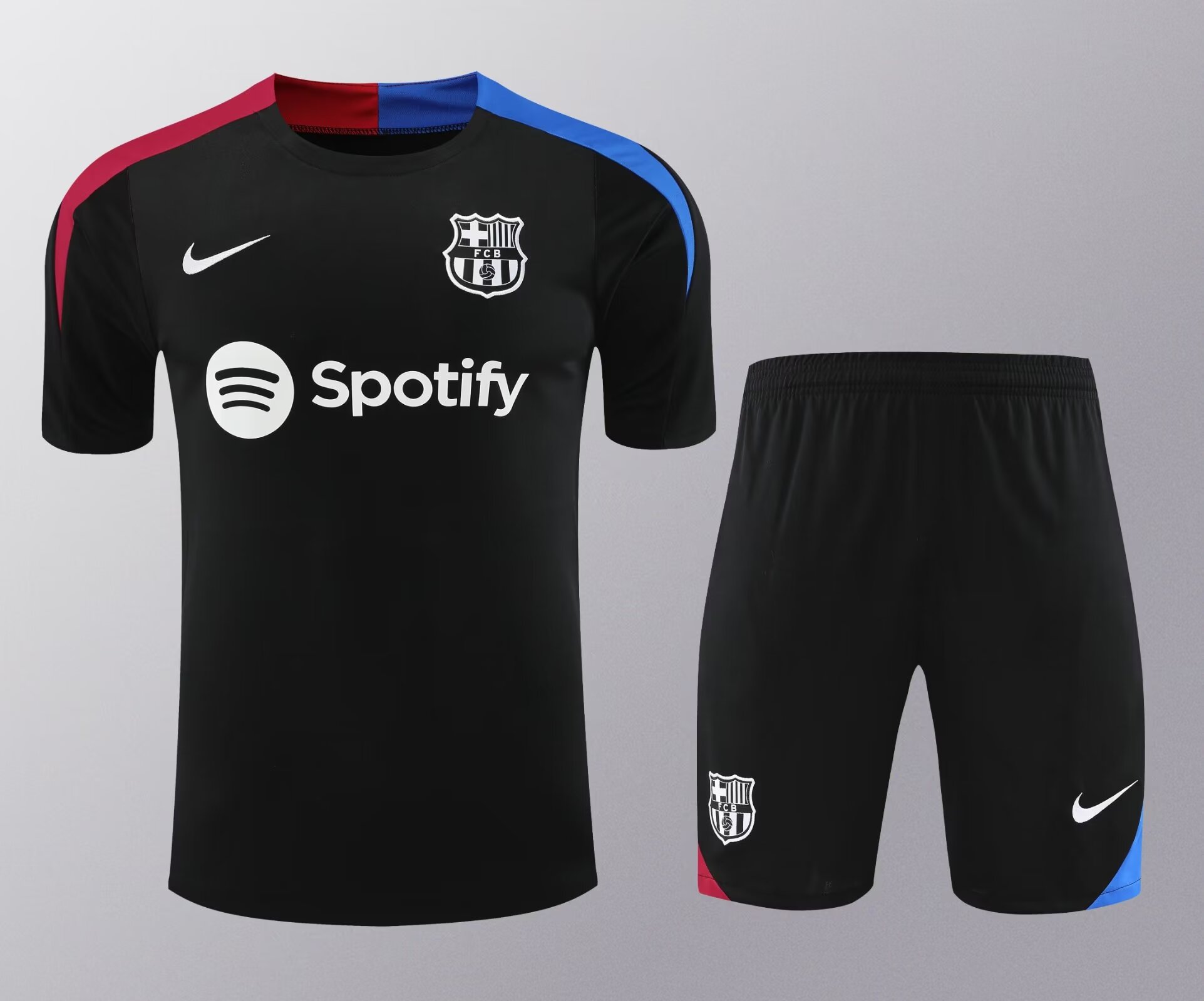 2024/2025 Barcelona pre-match training Black Shirt+Shorts 1:1 Thai Quality