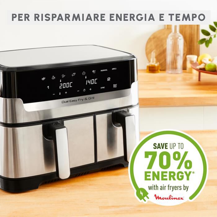 MOULINEX - Friggitrice ad aria EZ905D20-Argento