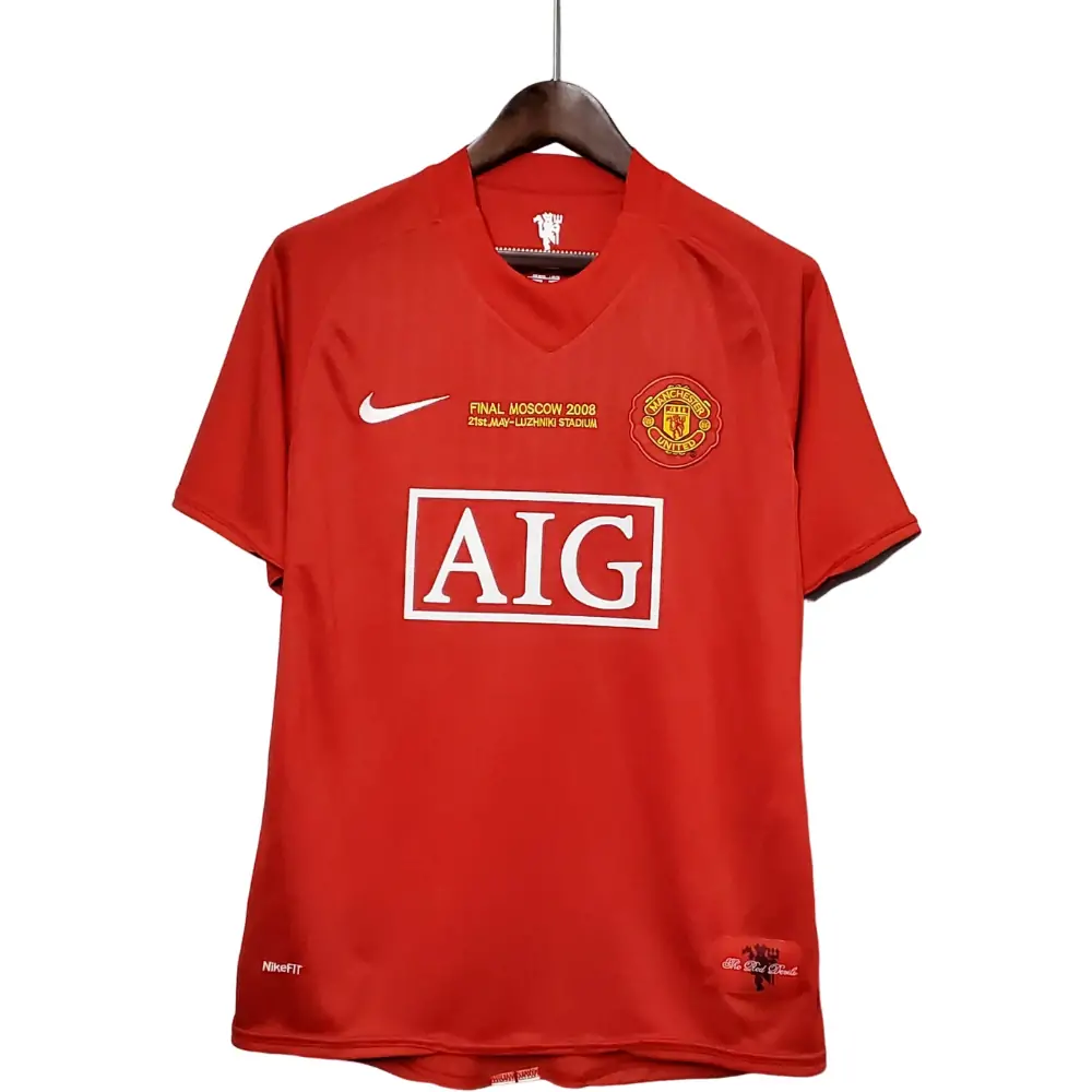 2007/08 Manchester United Home Retro Shirt - Champions League Edition - Fans Edition