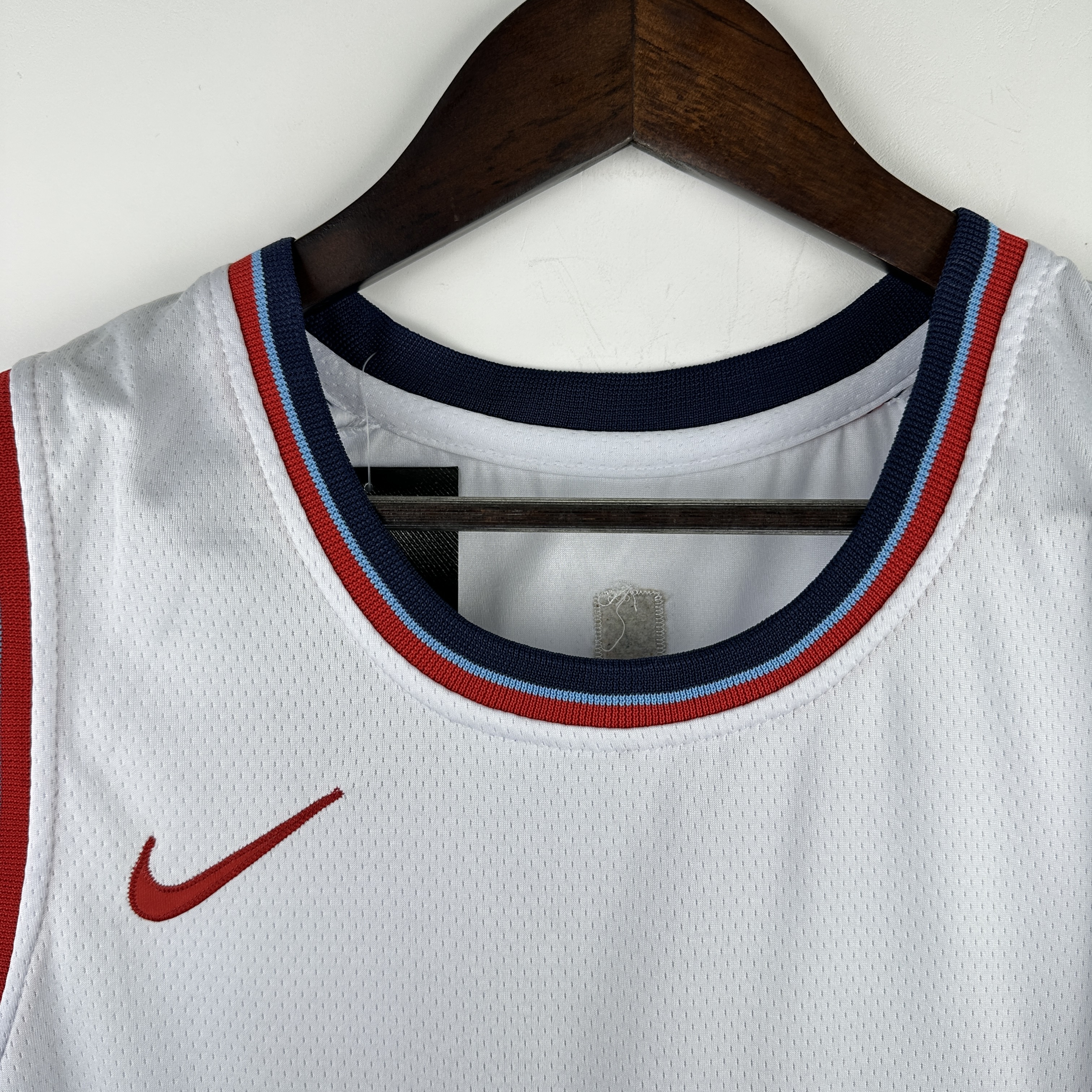 Embroidery 25th season Clippers White No. 1 Harden