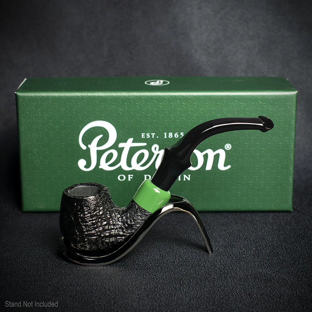 Peterson of Dublin St. Patrick's Day 2024 Limited Edition Sandblast P Lip Briar Pipe - Shape 317