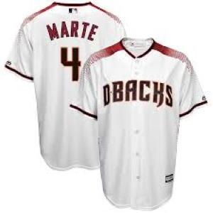 Mens Arizona Diamondbacks Ketel Marte Cool Base Replica White
